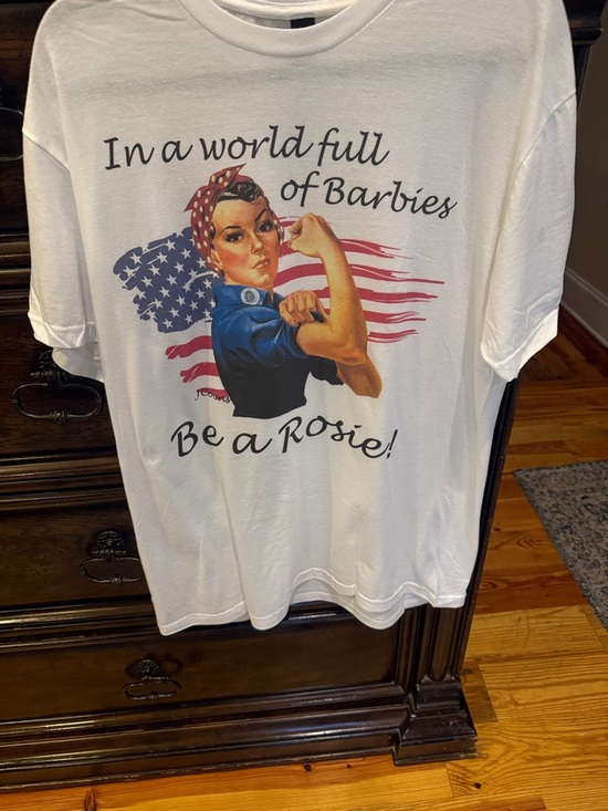 J Coons Tops - Be a Rosie! Women's White Graphic Tee